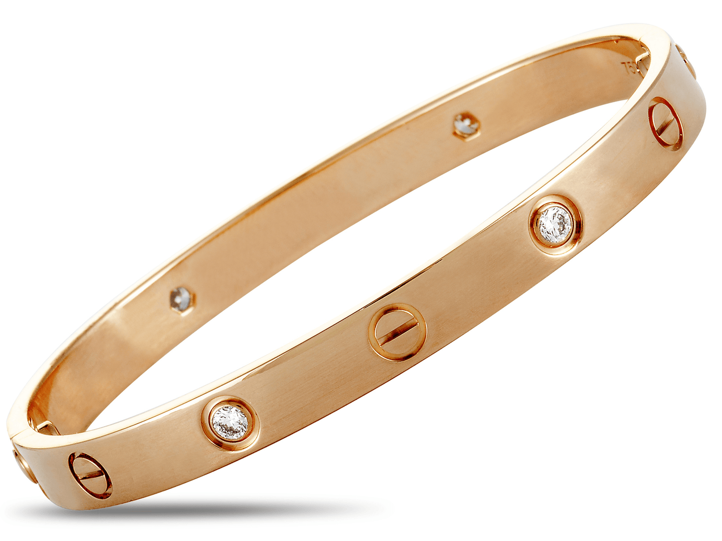Luxury Screw Bangle Bracelet – Gold Pleated