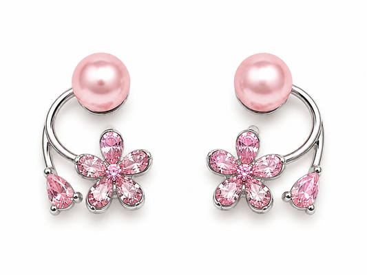 Blush Bloom Floral Earrings