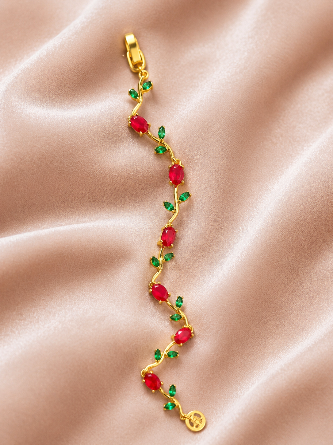 Ruby Bloom Bracelet